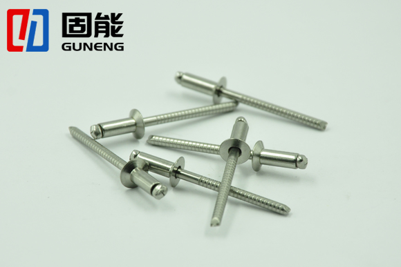 Gb12617 open end blind rivets with break pull mandrel and countersunk head